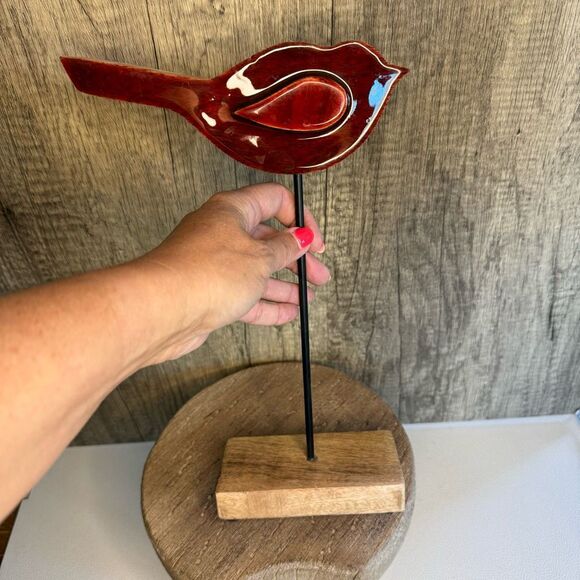 Rustic Cardinal Bird Decor Wood Home Decor NEW FAST SHIP - Picture 6 of 6